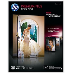 HP Premium Plus Photo Paper - 13x18 fényes fotópapír